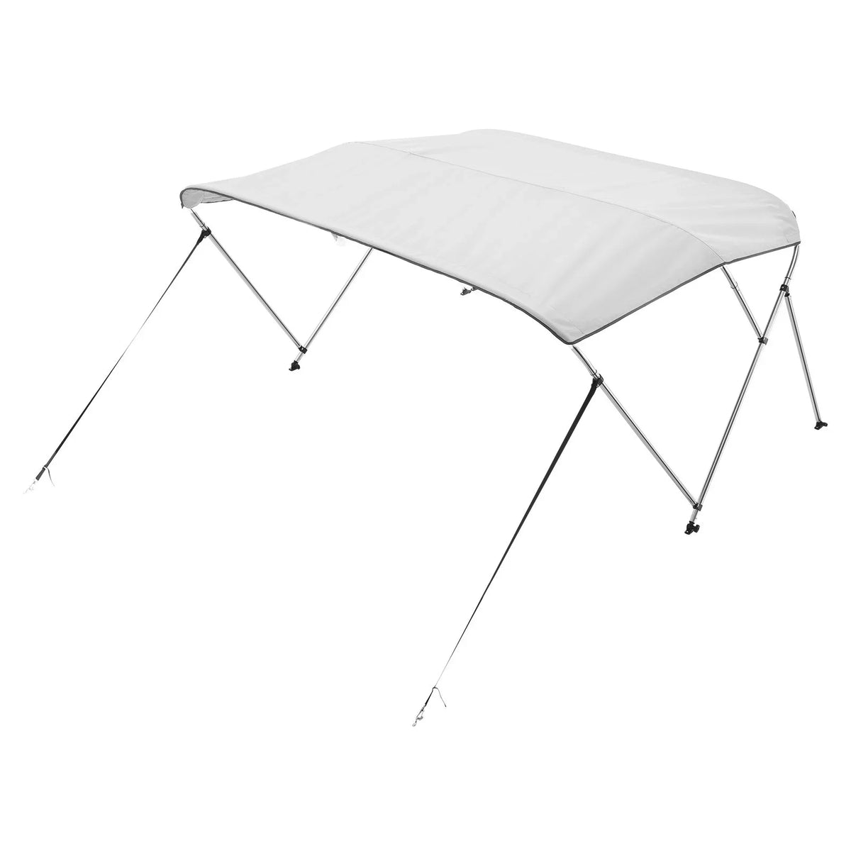 3 Bow Boat Bimini Tops 6'Lx(67"-72")W x 46"H Awning Canopy Light Grey - View 10