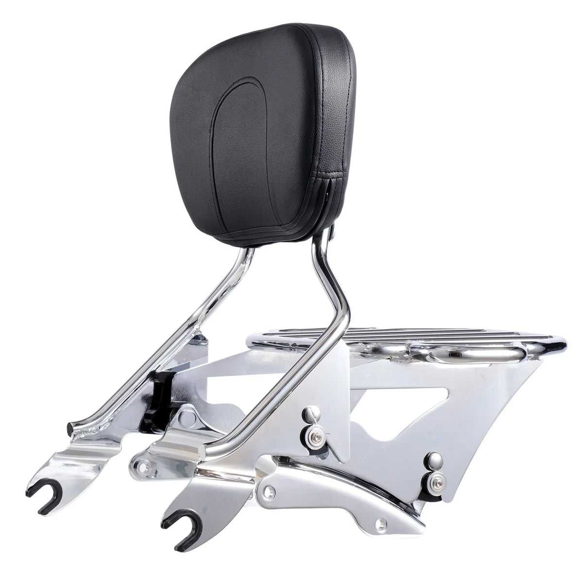 Motorcycle Backrest Sissy Bar with Luggage Rack, Compatible with Harley-Davidson Touring Models, Street Glide, Road Glide, and Road King, Detachable Passenger Backrest for Motorcycles - View 10