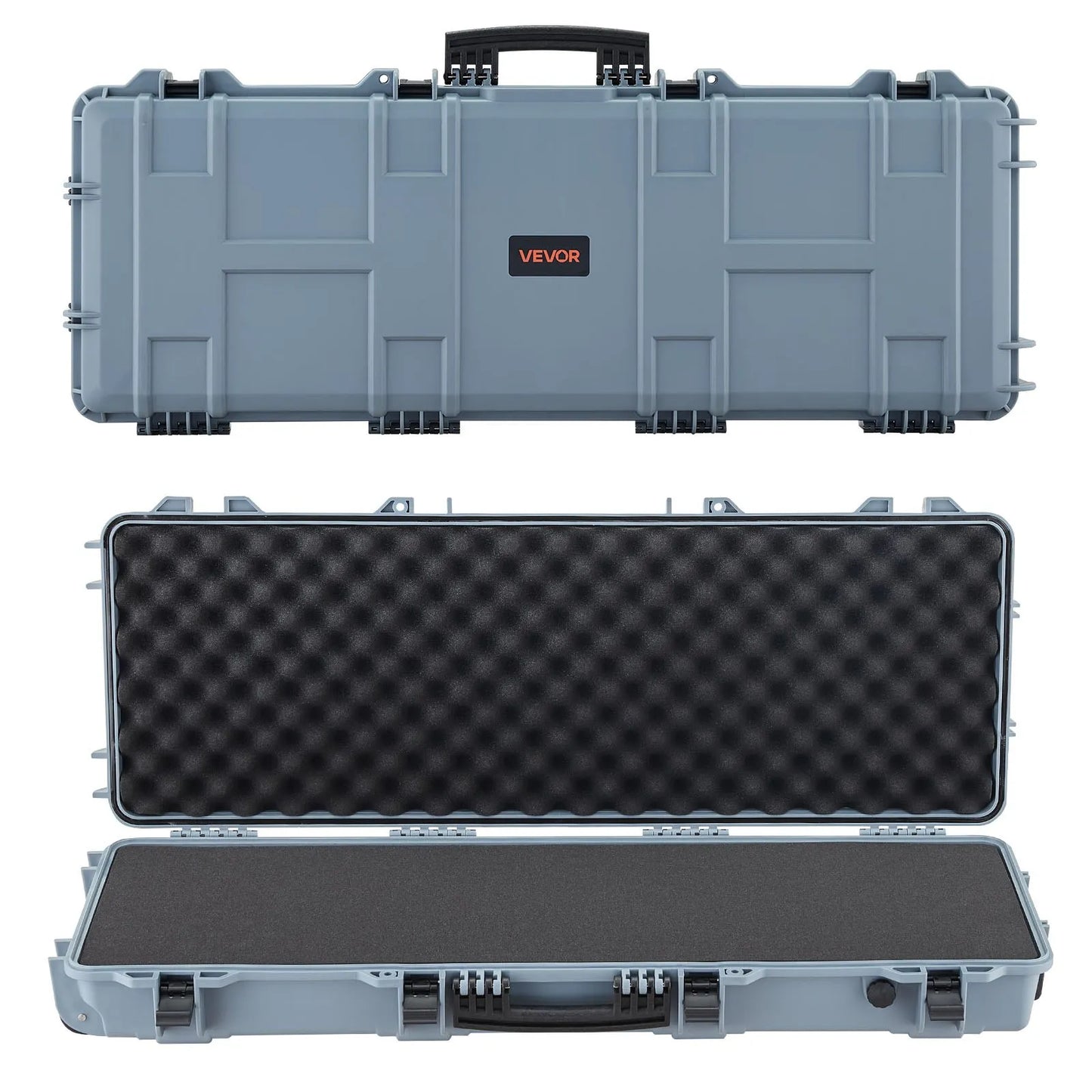 Hard 42" Lockable Rifle Case with Wheels, Waterproof Gun Storage for Rifle/Pistol