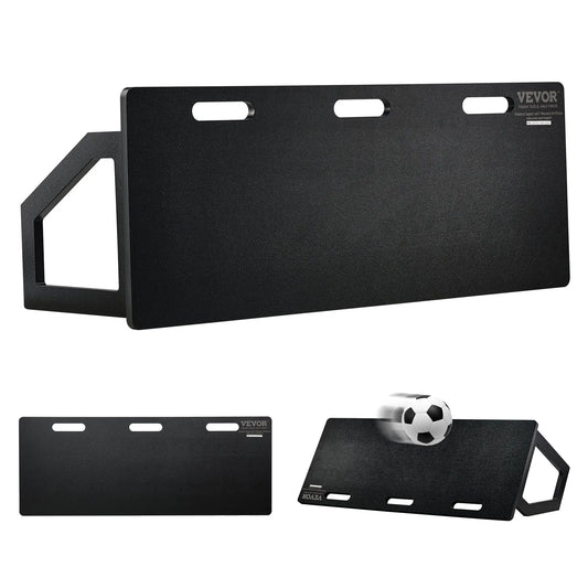 VEVOR Soccer Rebounder Board, 45"X18" Portable Soccer Wall with 2 Angles Rebound, Foldable HDPE Kickback Rebound Board, Soccer Training Equipment for Kids and Adults, Passing & Shooting Practice