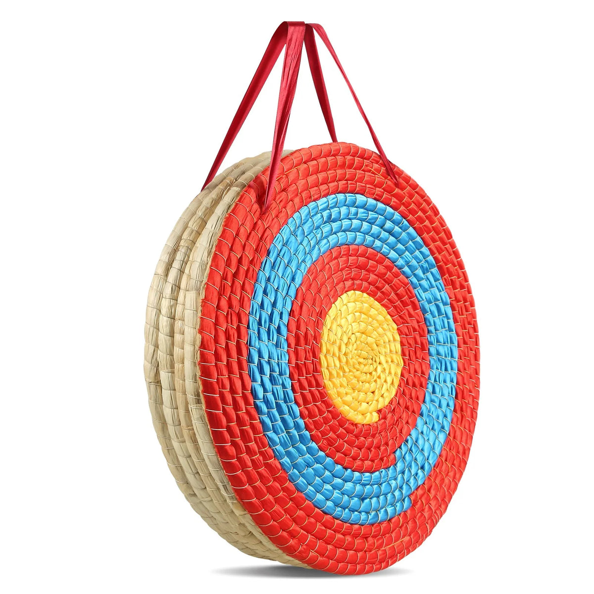 VEVOR Archery Target, 5 Layers 20" Arrow Target, Traditional Solid Straw Round Archery Target Shooting Bow, Hand-Made Arrows Target, Coloured Rope Target for Backyard Outdoor Hunting Shooting Practice - View 10