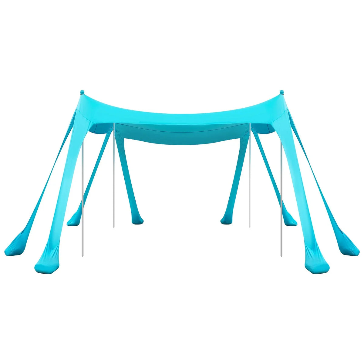 VEVOR Beach Tent Sun Shelter, UPF50+ Sun Protection, 6.6 ft Tall, 10 x 10 ft, Easy Pop Up Beach Canopy with Sandbags, Stability Poles, Sand Shovels, Portable Shade for Family, Camping, Fishing, Green - View 10
