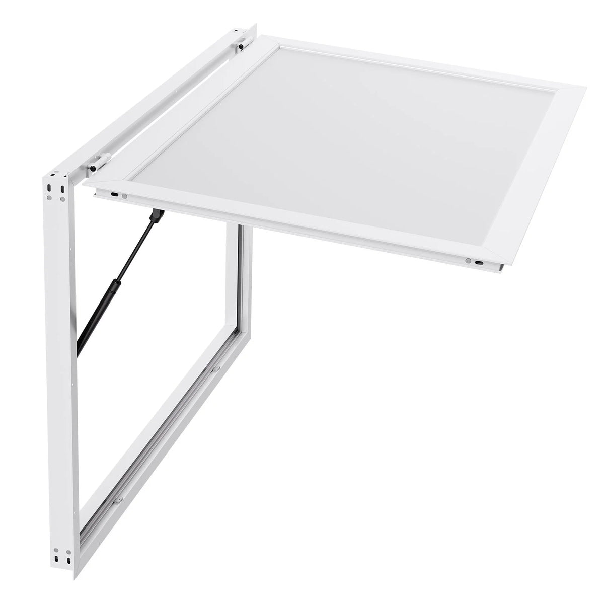 VEVOR Concession Window 53x33 in, Aluminum Alloy Frame Service Window for Food Truck, Up to 85 Degrees Stand Serving Window with Awning Door and Drag Hook, Rainwater Resistant for Concession Trailers - View 10