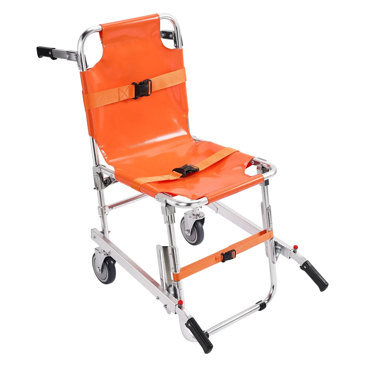 VEVOR EMS Stair Chair, 350 lbs Load Capacity, Foldable Aluminum Emergency Stair Climbing Wheelchair with 2 Wheels, Portable Stair Lift Chair Ambulance Firefighter Evacuation Use for Elderly, Disabled - View 9