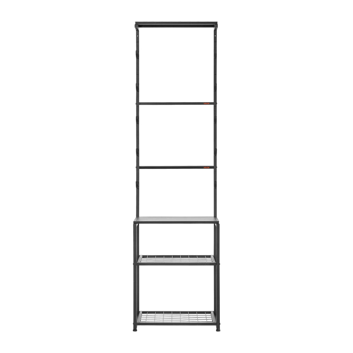 VEVOR Gun Rack, Floor Standing, Indoor Rifle Shotgun Rack Stand with Storage Shelf, for Wall Mount Gun Display Stand, Holds up to 5 Rifles, Heavy Duty Steel, for Home Garage Hunting Long Guns Storage - View 10
