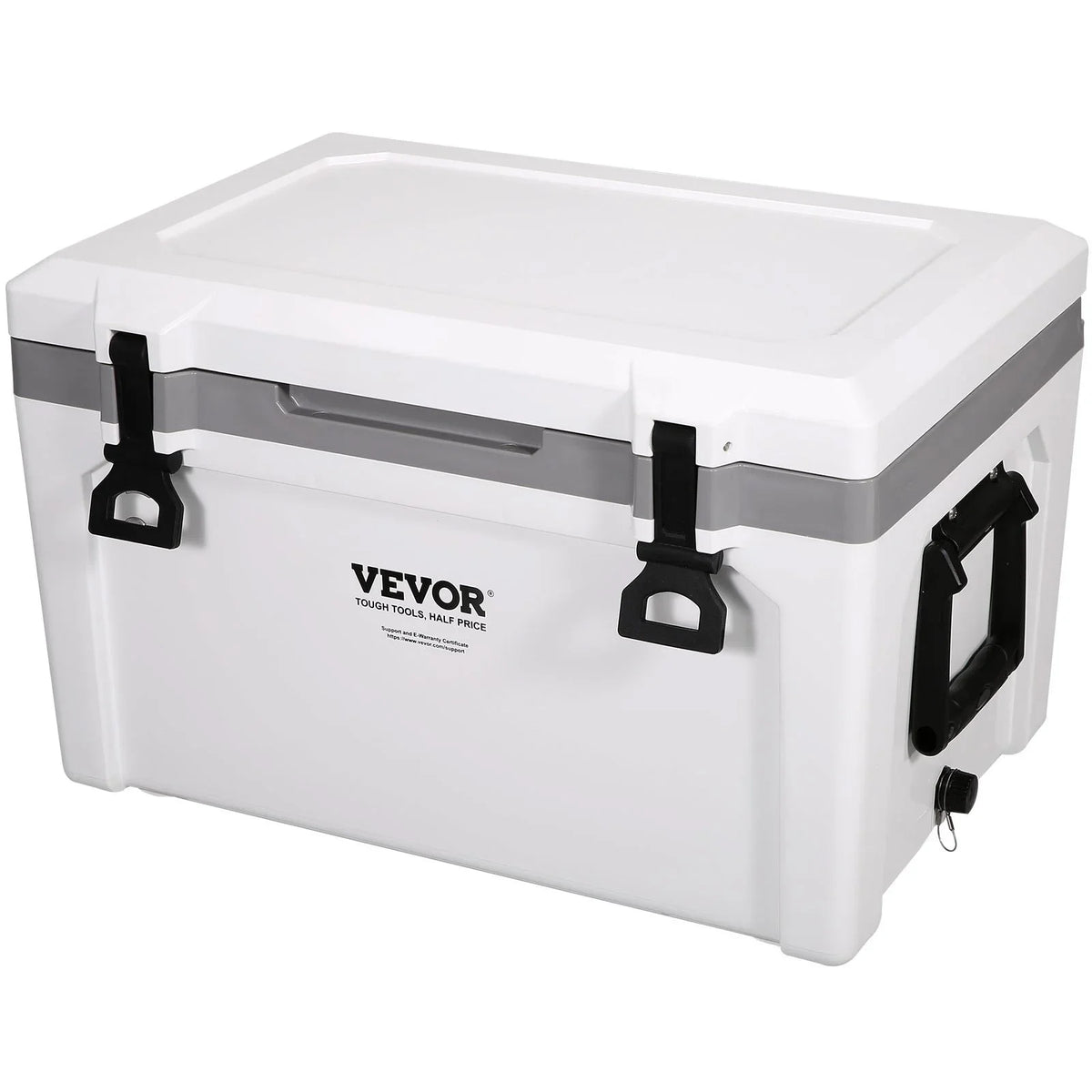 VEVOR Insulated Portable Cooler, 52 qt, Holds 50 Cans, Ice Retention Hard Cooler with Heavy Duty Handle, Ice Chest Lunch Box for Camping, Beach, Picnic, Travel, Outdoor, Keeps Cool for up to 6 Days - View 12