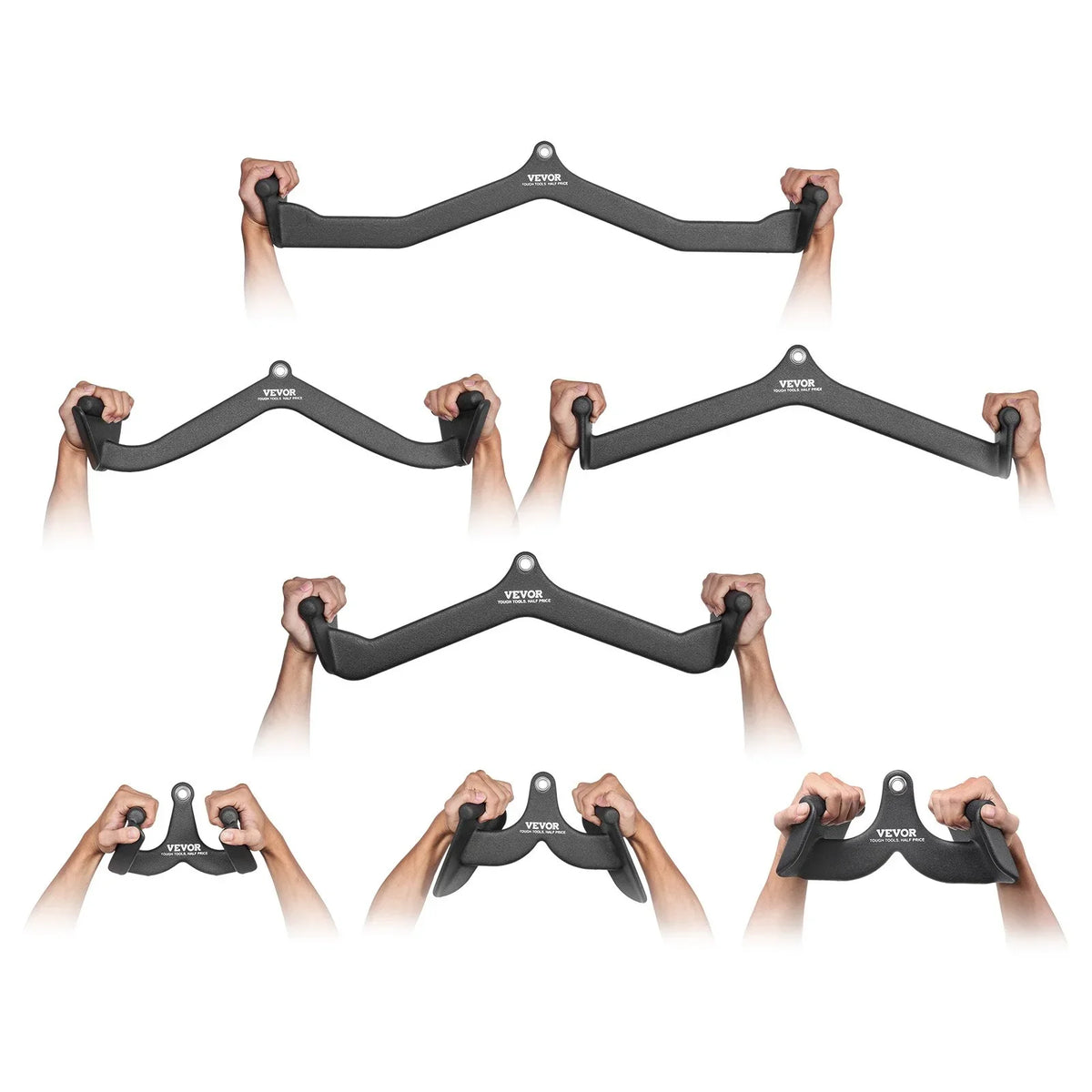 VEVOR LAT Pulldown Bar Handle Attachment V-bar T-bar Cable Machine for Home Gym - View 10