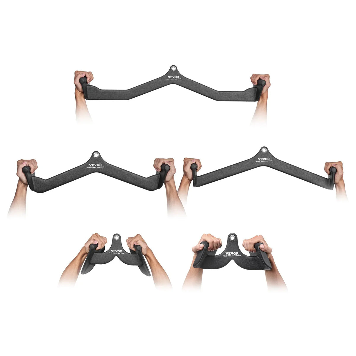 VEVOR LAT Pulldown Bar Handle Attachment V-bar T-bar Cable Machine for Home Gym - View 10