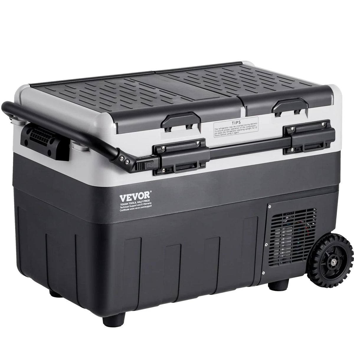 VEVOR Portable Car Refrigerator, 12 Volt Car Refrigerator Fridge, 50 L / 52.8 QT Dual Zone Portable Freezer, -4℉-68℉ Adjustable Temperature, Compressor Cooler for Home, Outdoor, Camping, RV, Car - View 10