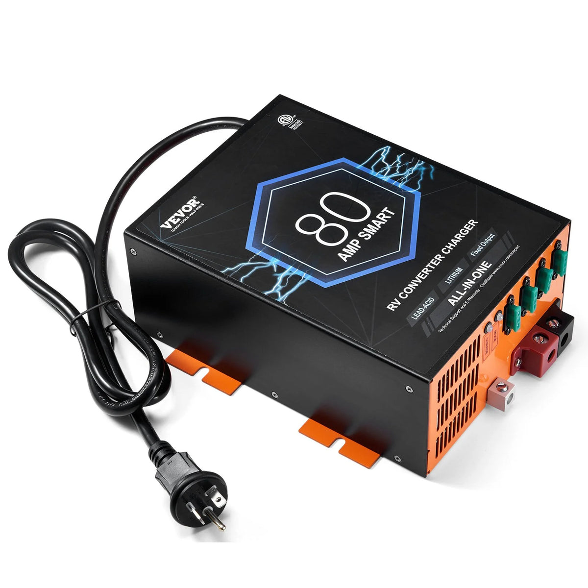 VEVOR RV Converter 80 Amp 110V AC to 12V DC RV Power Converter Battery Charger - View 10
