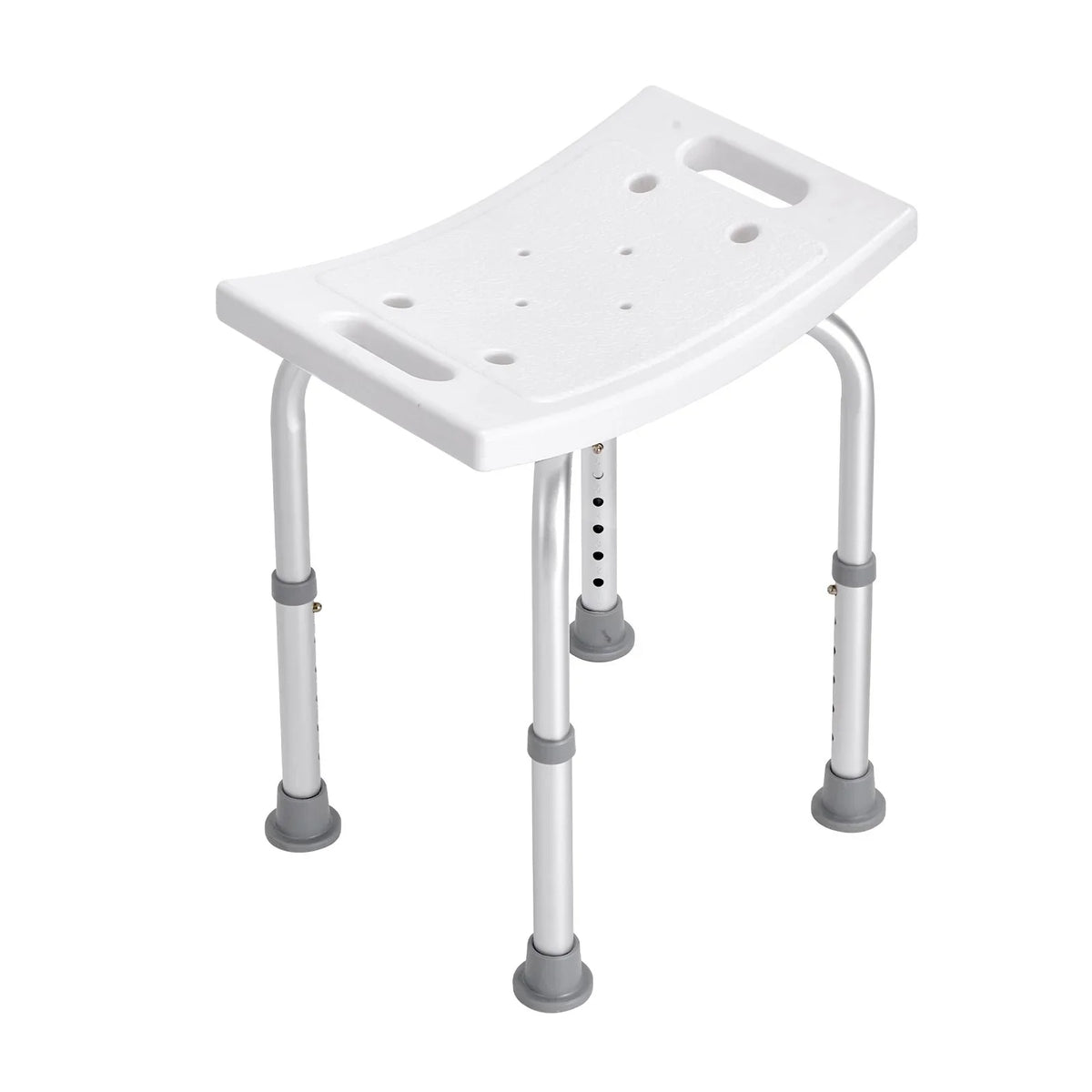 VEVOR Shower Chair, Adjustable Height Shower Stool with Built-in Handles, Shower Seat for Inside Shower or Tub, Non-Slip Bench Bathtub Stool Seat for Elderly Disabled Handicap, 158.8 kg Capacity - View 10