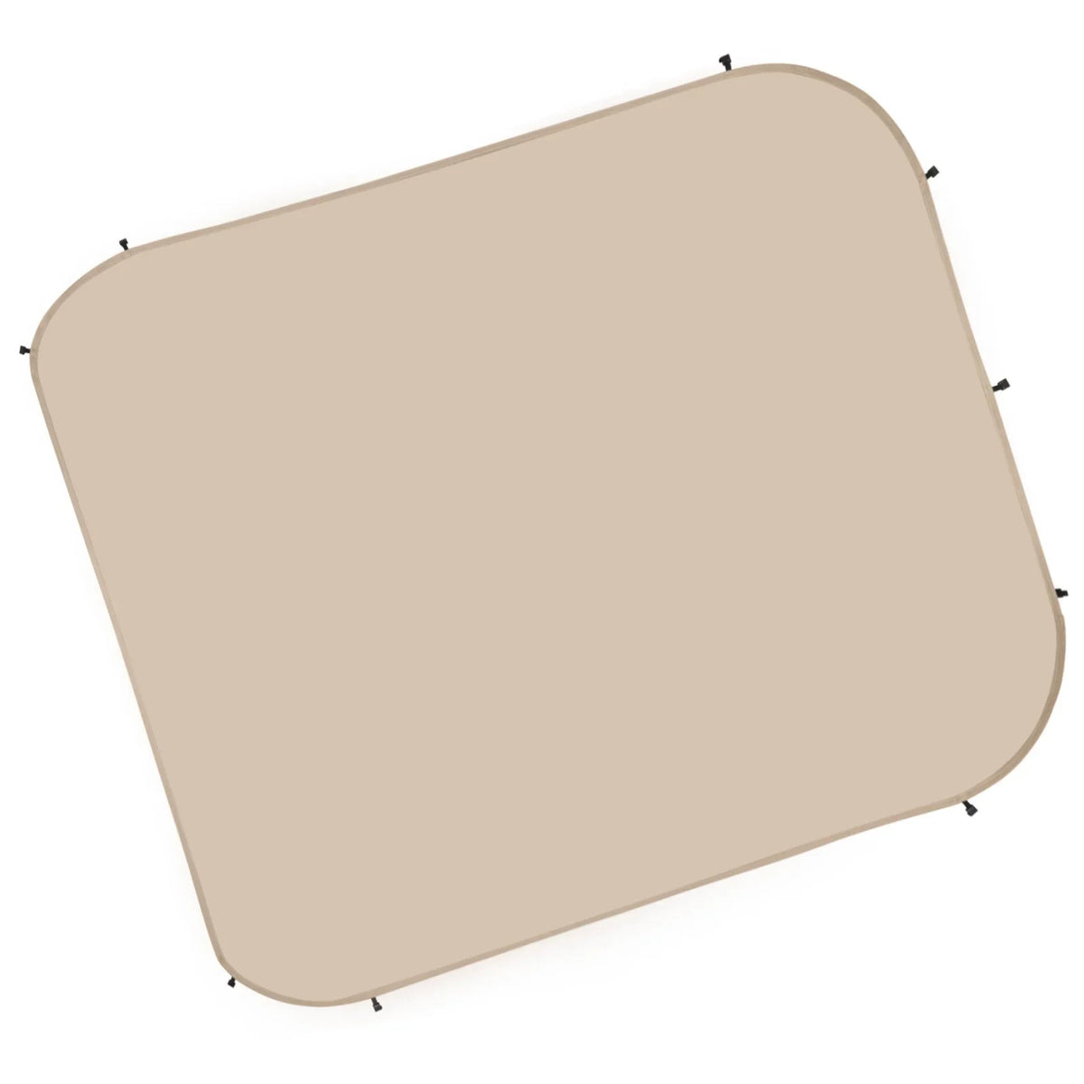 VEVOR Sun Shade Sail Canopy Covers, Fit for 6 x 6 ft Screen House Tent, Sun Protection, 5.51 x 5.71 ft 300D Oxford Silver-Coated Fabric, Pack of 2 (Not Include Tent), for Outdoor Activities, Beige - View 10