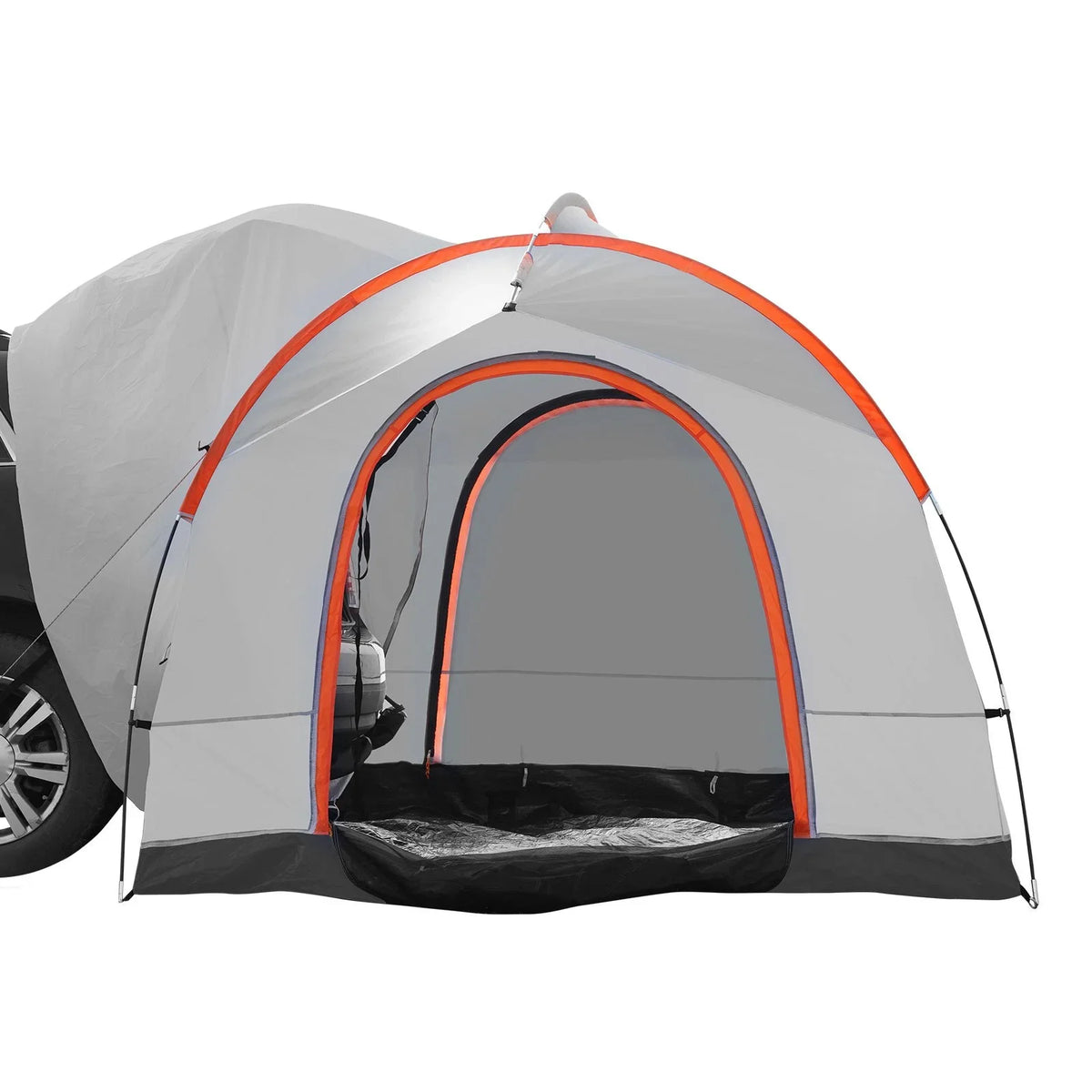 VEVOR SUV Camping Tent, 8'-8' SUV Tent Attachment for Camping with Rain Layer and Carry Bag, PU2000mm Double Layer Truck Tent, Accommodate 6-8 Person, Rear Tent for Van Hatch Tailgate - View 12