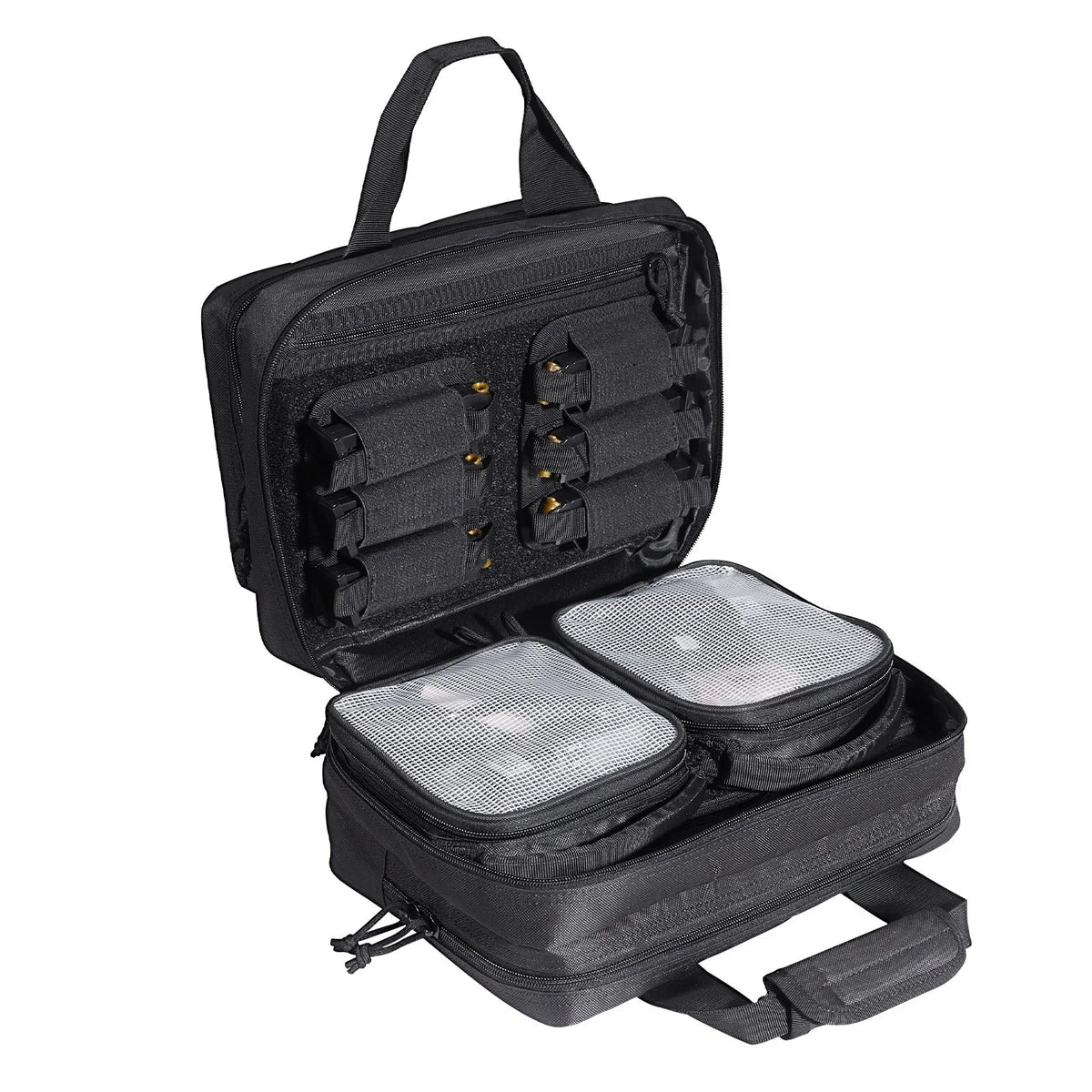 VEVOR Tactical Pistol Backpack with 2 Pistol Cases, Gun Range Backpack with 6x Magazine Slots for Shooting and Hunting - View 9