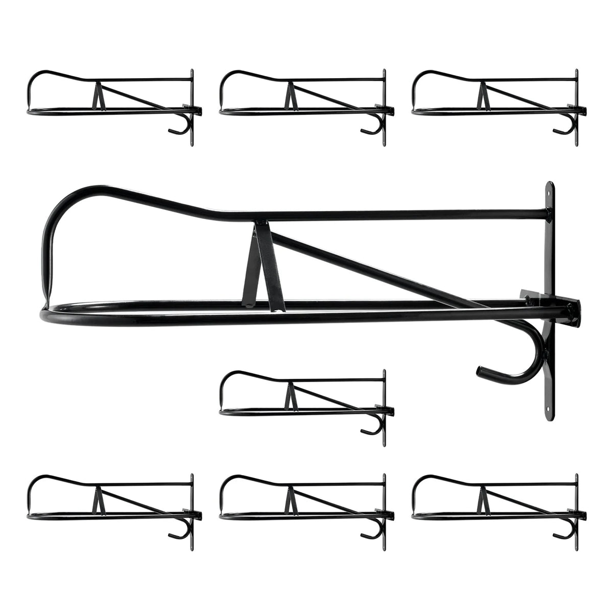 VEVOR Wall Mount Saddle Rack with Pad Bar 8 Packs Horse Saddle Rack Stand - View 10