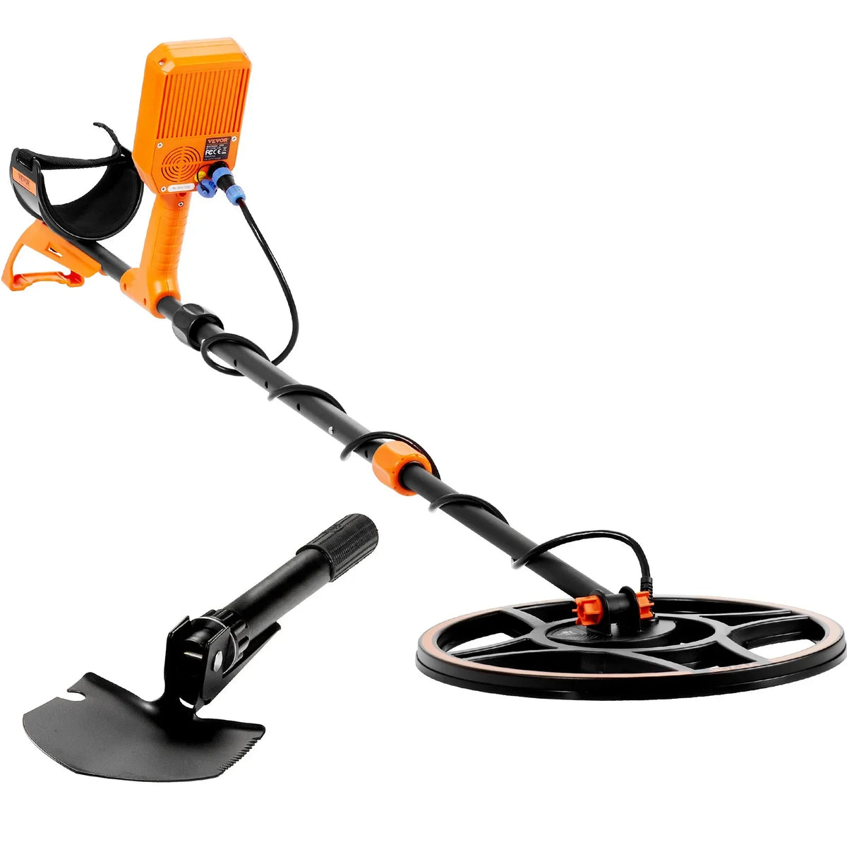 VEVOR Waterproof Metal Detector, 12" Coil, Professional Rechargeable Gold Detector, 39-50 in Adjustable with LCD 7 Modes Advanced DSP Chip Bluetooth Headset, IP68 for Detecting Gold Treasure Hunting - View 10