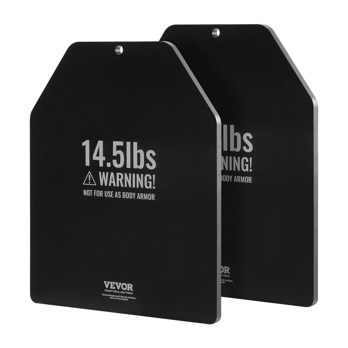 VEVOR Weight Vest Plates, 14.5 LB Pairs, Premium Steel Weighted plates, Contoured Ergonomic Fit – WODs, Additional Weight for Weight Vests, for Strength Training, Running, Fitness, Heavy Workouts - View 10