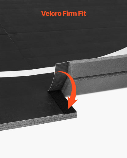 10x10 ft Wrestling Mat, Martial Arts Thick Mat for Home Gym Workouts Exercise, Waterproof PVC Roll-Up Training Mats with Circles, for Gymnastics, Tatami, Jiu Jitsu BJJ MMA Judo, Boxing, Black - View 7