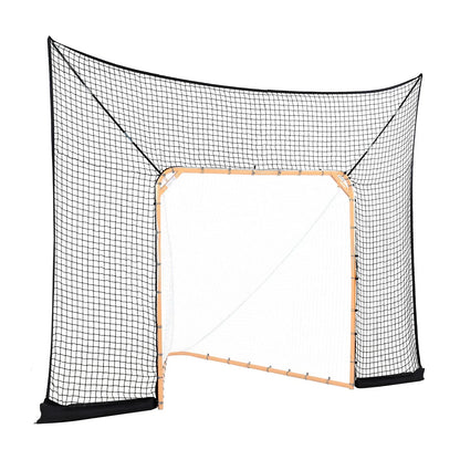 12x9 ft Hockey Lacrosse Goal Backstop Training Net Extended Coverage Net Only - View 8