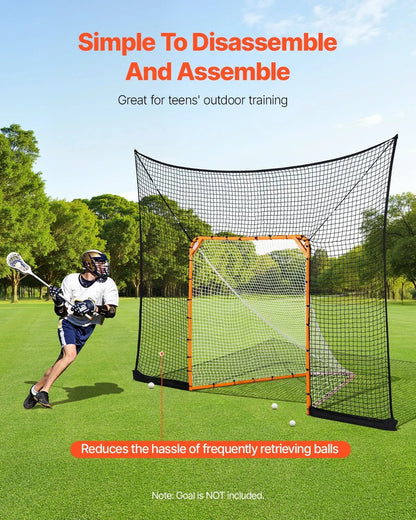12x9 ft Hockey Lacrosse Goal Backstop Training Net Extended Coverage Net Only