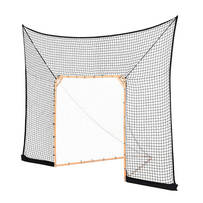 12x9 ft Hockey Lacrosse Goal Backstop Training Net Extended Coverage Net Only - View 7