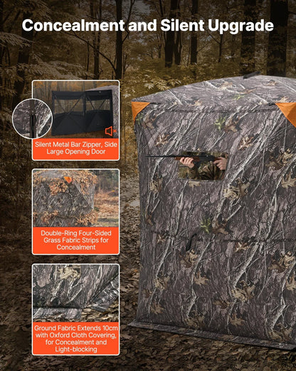 2-3 Person Portable Hunting Blind Thermal Ground Deer Duck Blind Carrying Bag - View 2