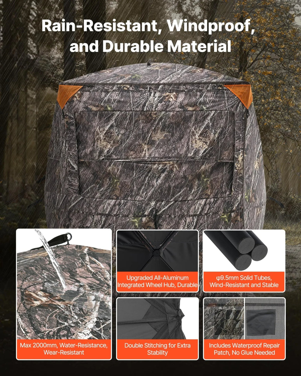 2-3 Person Portable Hunting Blind Thermal Ground Deer Duck Blind Carrying Bag - View 3