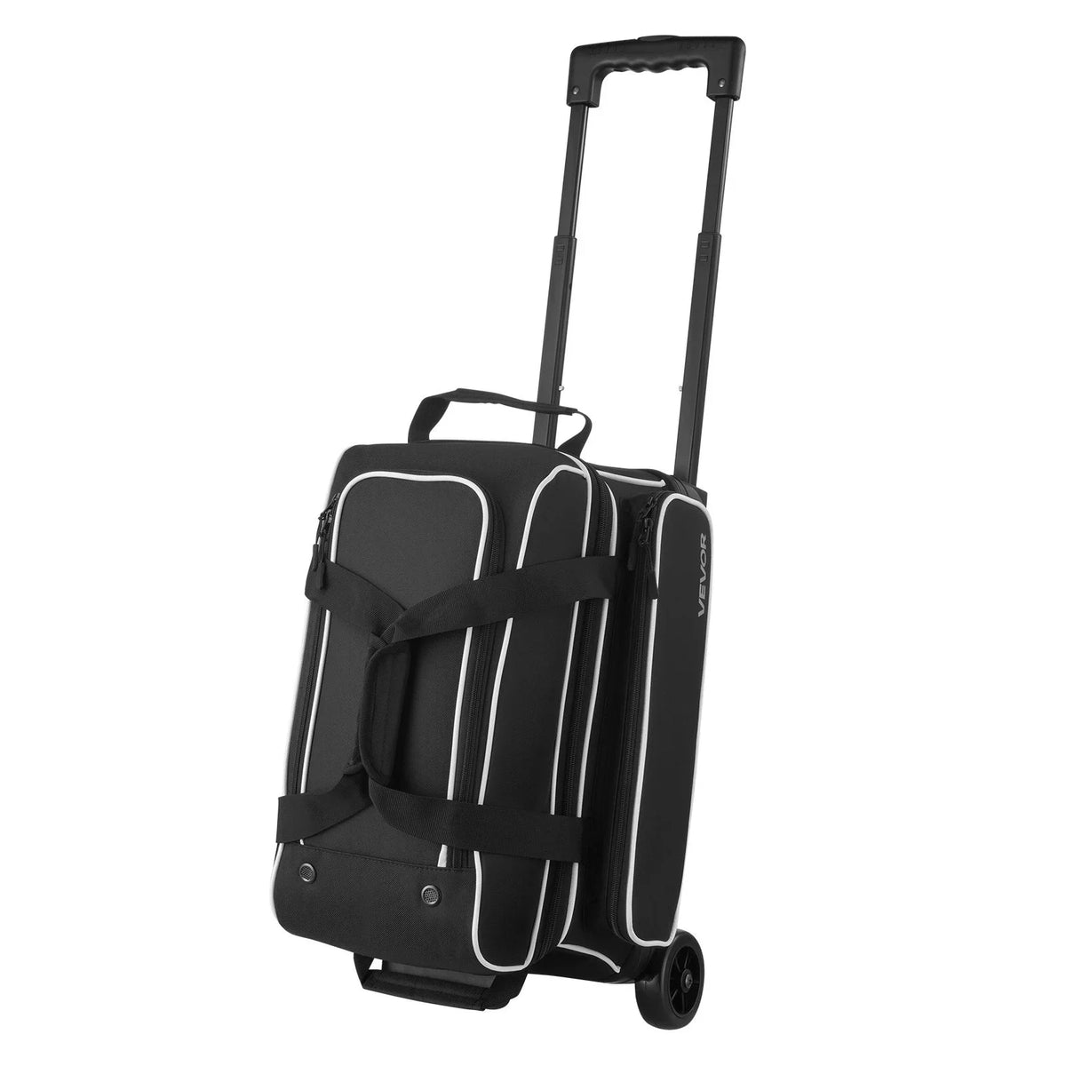 2 Ball Bowling Bag with Wheels Double Roller Bowling Bag with Shoe Compartment - View 10
