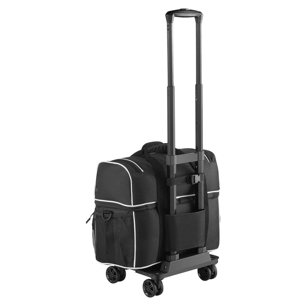 2 Ball Bowling Bag with Wheels Four Roller Bowling Bag with Shoe Compartment - View 9