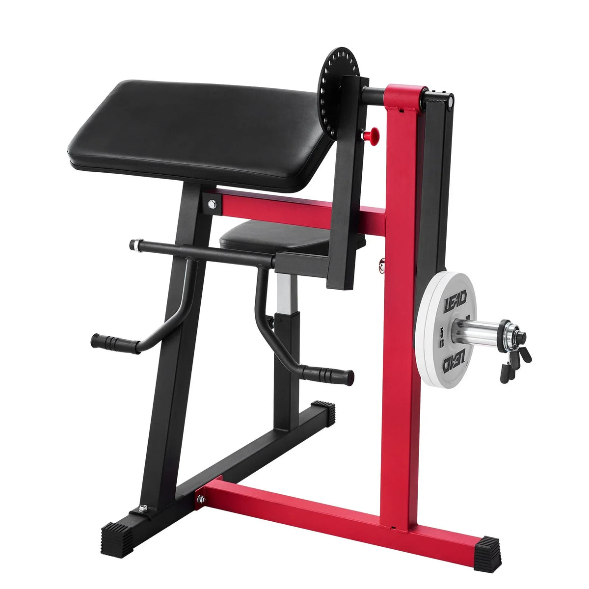 2 in 1 Preacher Curl Bench Bicep Curls and Triceps Extension Machine Home Gym - View 8