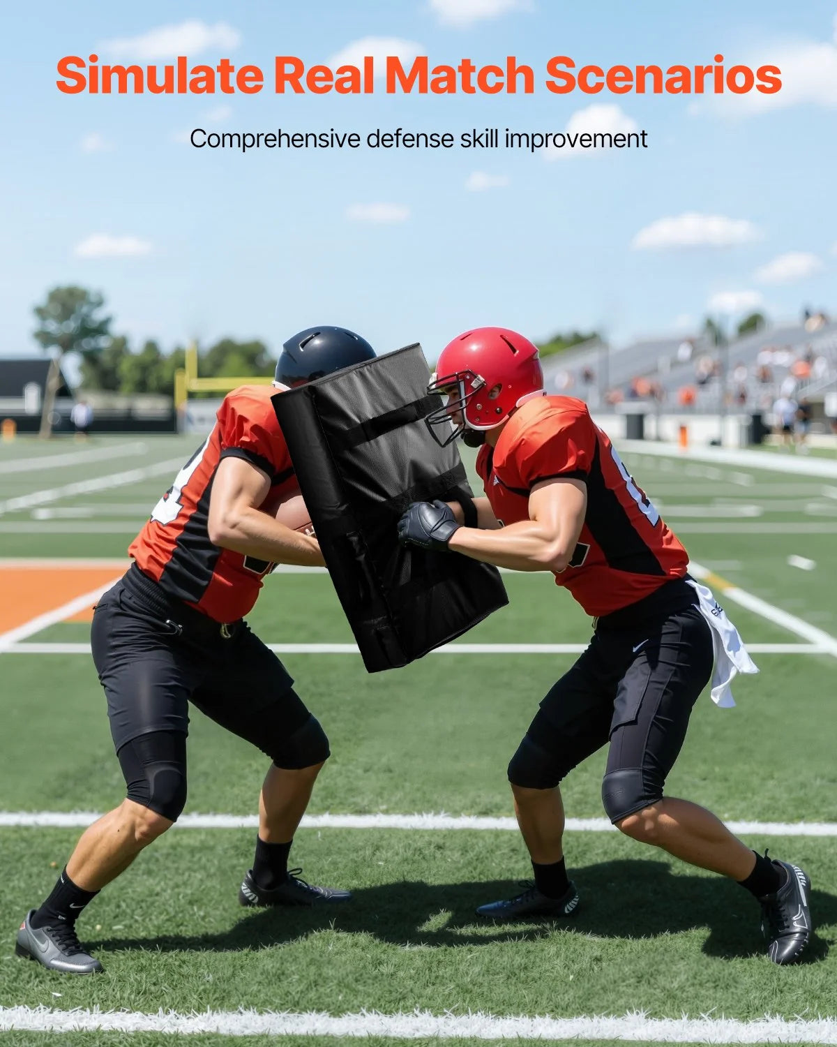 24x16in Football Blocking Tackle Dummy Heavy Duty Kick Shield Pad Handles 1PCS - View 3