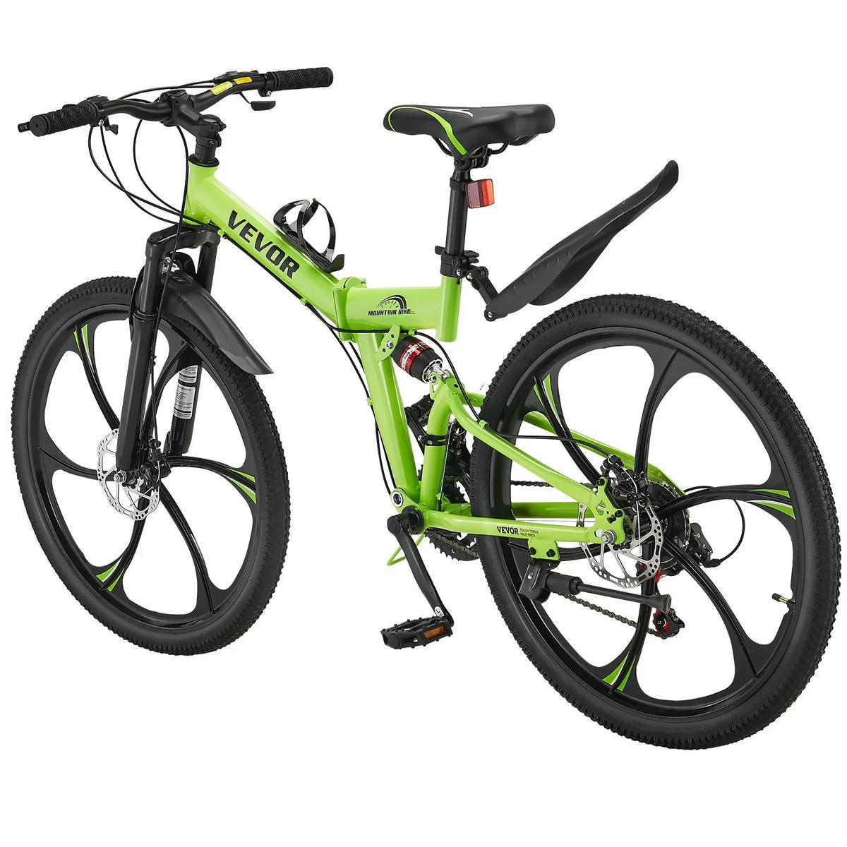 26" Folding Mountain Bike MTB Bicycle 21 Speed Full Suspension Dual Disc Brakes - View 10
