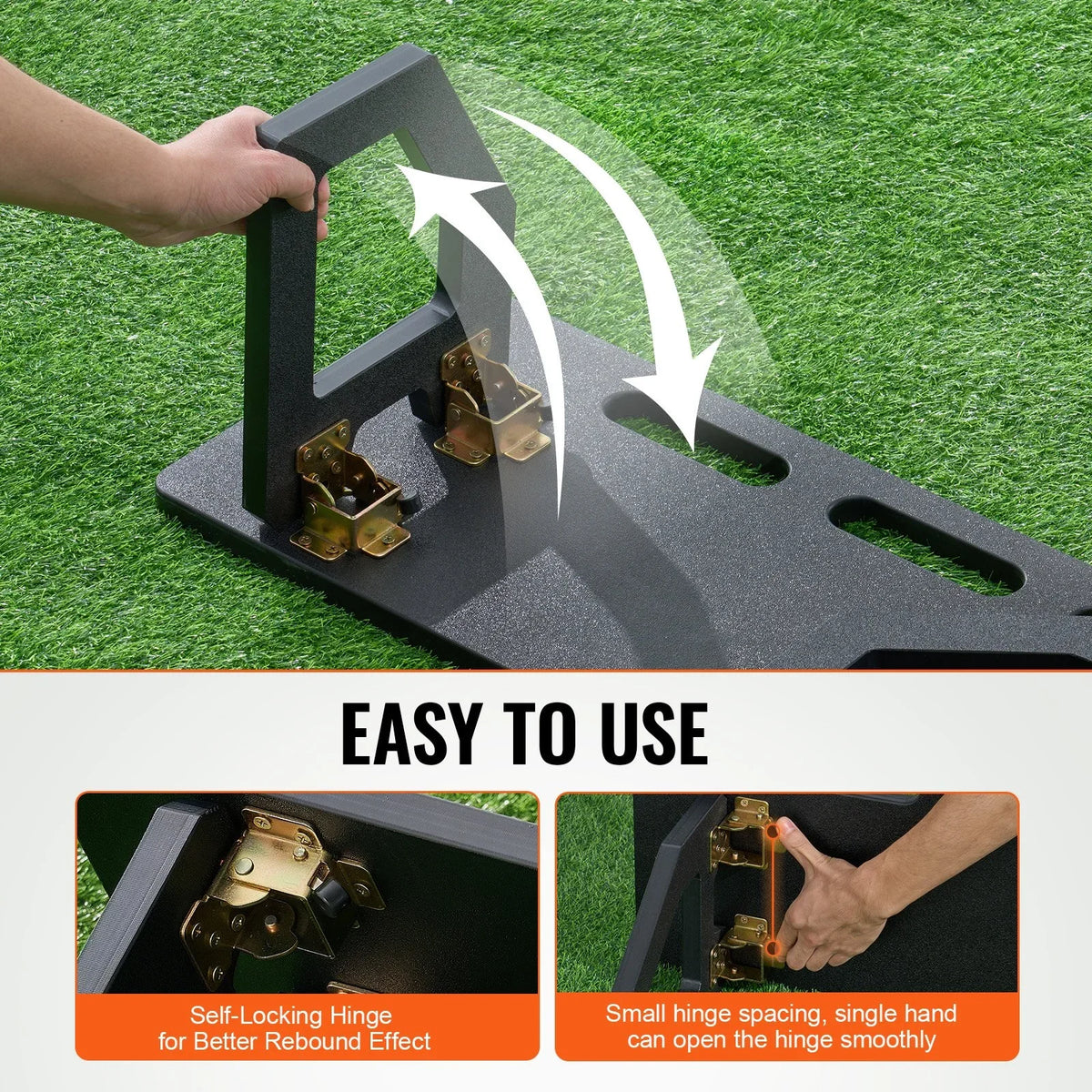 32"X12" Soccer Rebounder Board Portable Soccer Wall with 2 Angles Rebound - View 4