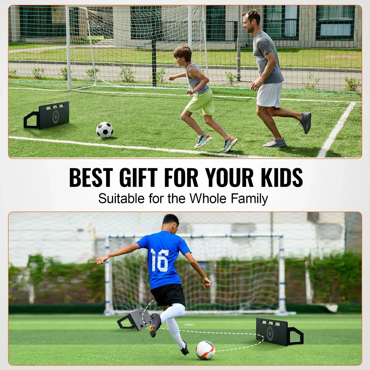 32"X12" Soccer Rebounder Board Portable Soccer Wall with 2 Angles Rebound - View 5