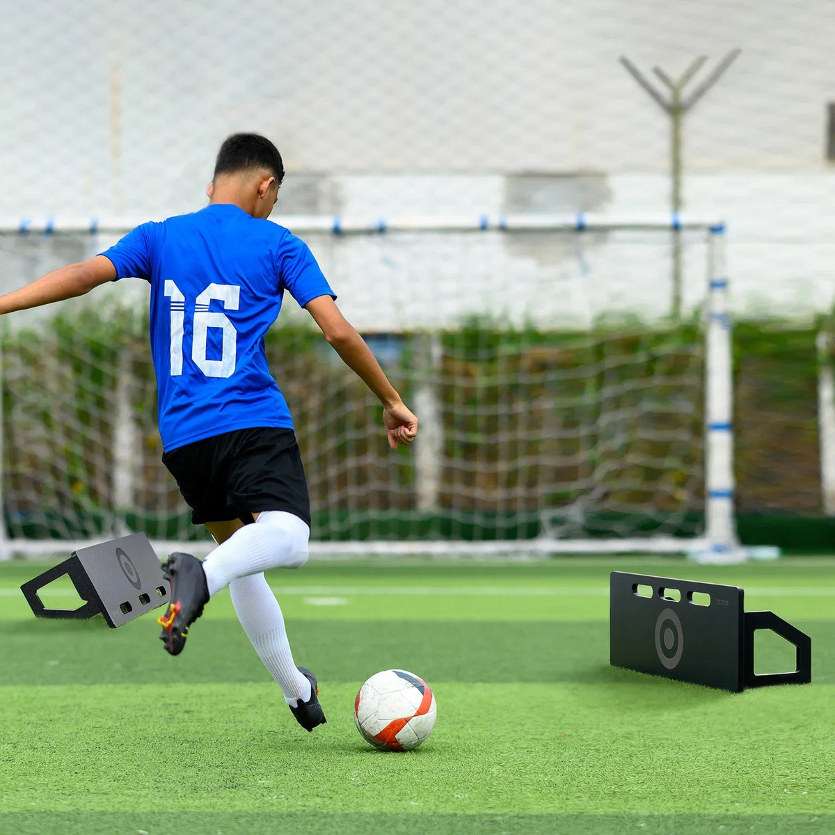 32"X12" Soccer Rebounder Board Portable Soccer Wall with 2 Angles Rebound - View 7