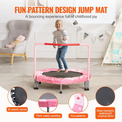 36" Trampoline for Kids Foldable Mini Toddler Trampoline Indoor Outdoor - View 3