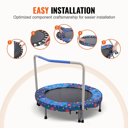36" Trampoline for Kids Foldable Mini Toddler Trampoline Indoor Outdoor - View 5