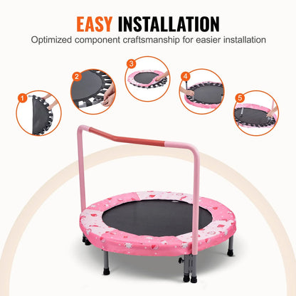 36" Trampoline for Kids Foldable Mini Toddler Trampoline Indoor Outdoor - View 5