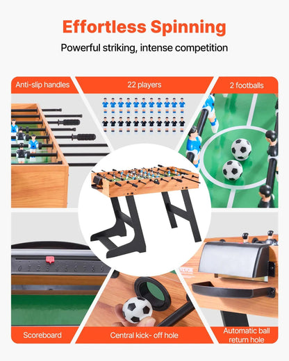 42 inch Folding Football Soccer Game Table Standard Size Indoor Table for Home - View 4