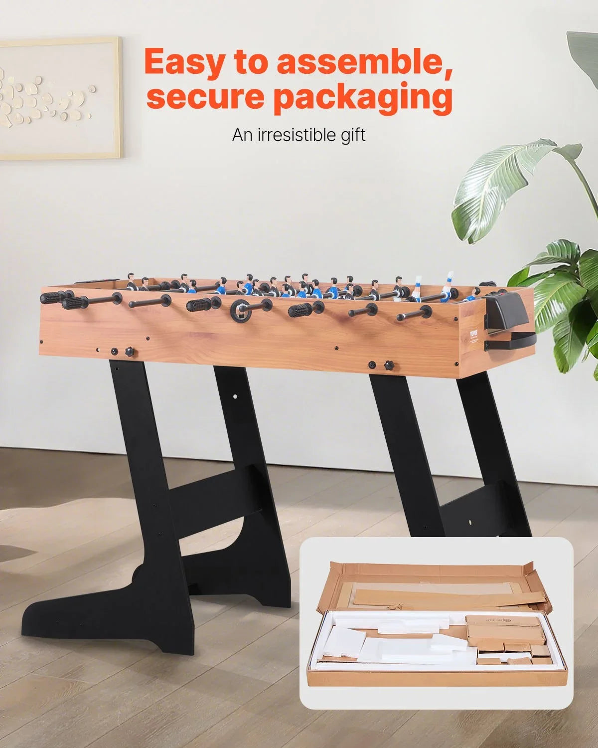 42 inch Folding Football Soccer Game Table Standard Size Indoor Table for Home - View 7