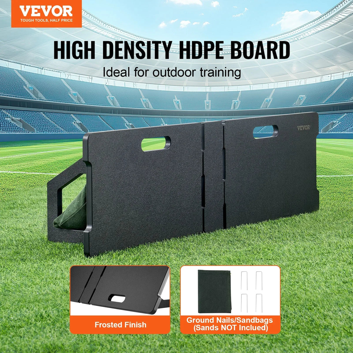45"X13" Soccer Rebounder Board Portable Soccer Wall with 2 Angles Rebound - View 2