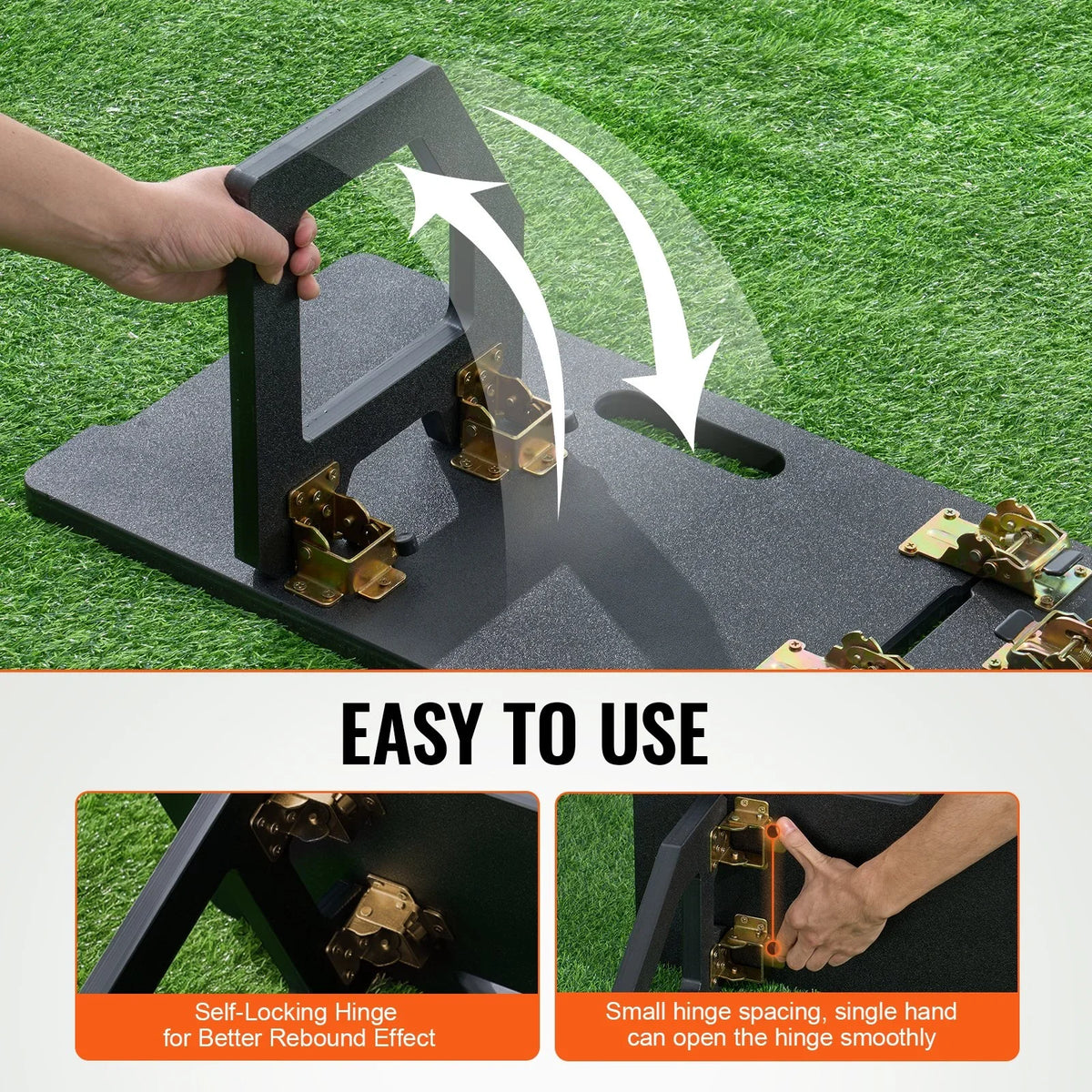 45"X13" Soccer Rebounder Board Portable Soccer Wall with 2 Angles Rebound - View 5