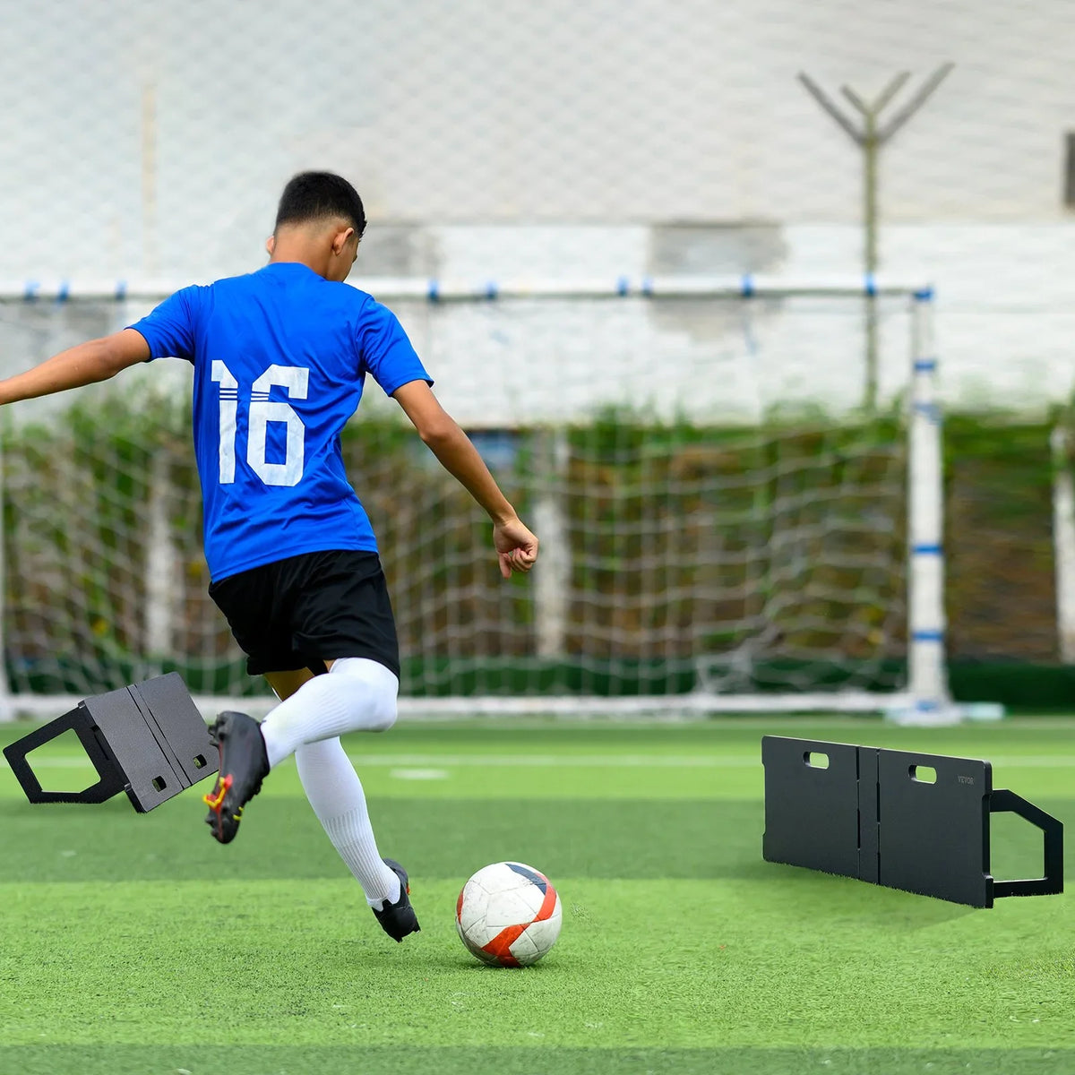 45"X13" Soccer Rebounder Board Portable Soccer Wall with 2 Angles Rebound - View 8