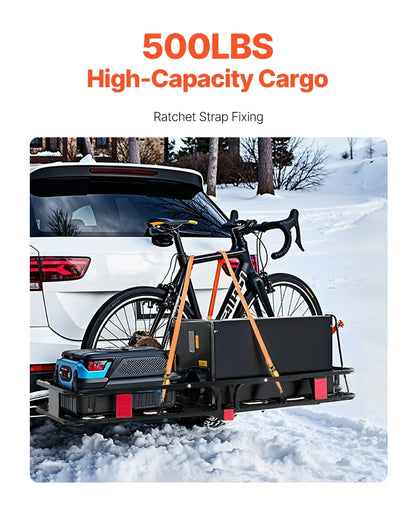500 lbs Hitch Cargo Carrier Folding Hitch Cargo Carrier for 2" Receiver