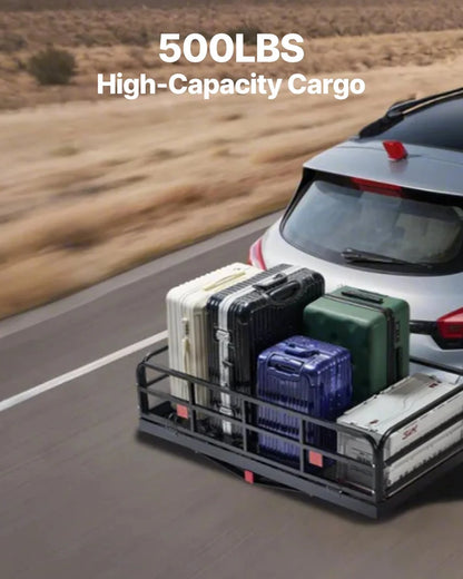500 lbs Hitch Cargo Carrier Folding Hitch Cargo Carrier for 2" Receiver - View 2