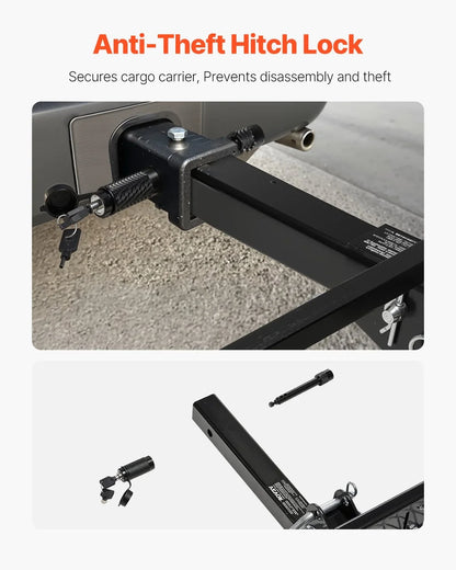 500 lbs Hitch Cargo Carrier Folding Hitch Cargo Carrier for 2" Receiver - View 2