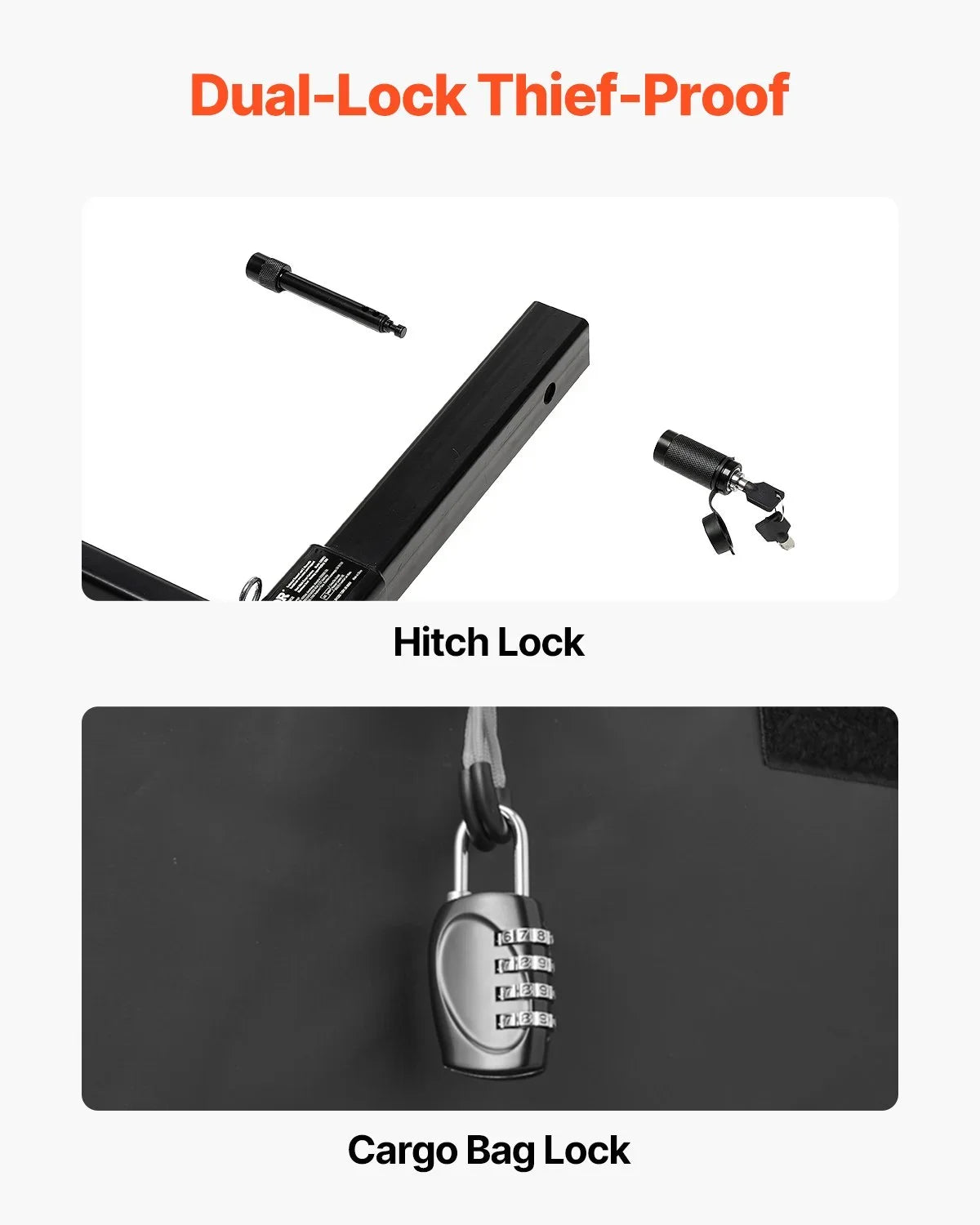500 lbs Hitch Cargo Carrier Folding Hitch Cargo Carrier for 2" Receiver - View 3