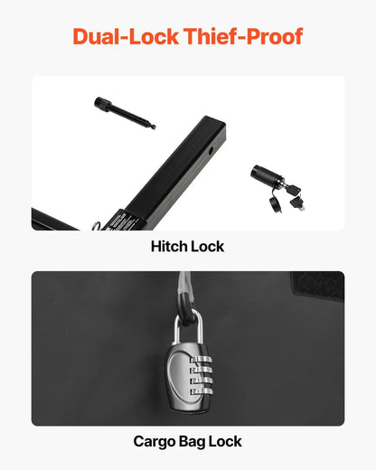 500 lbs Hitch Cargo Carrier Folding Hitch Cargo Carrier for 2" Receiver - View 3