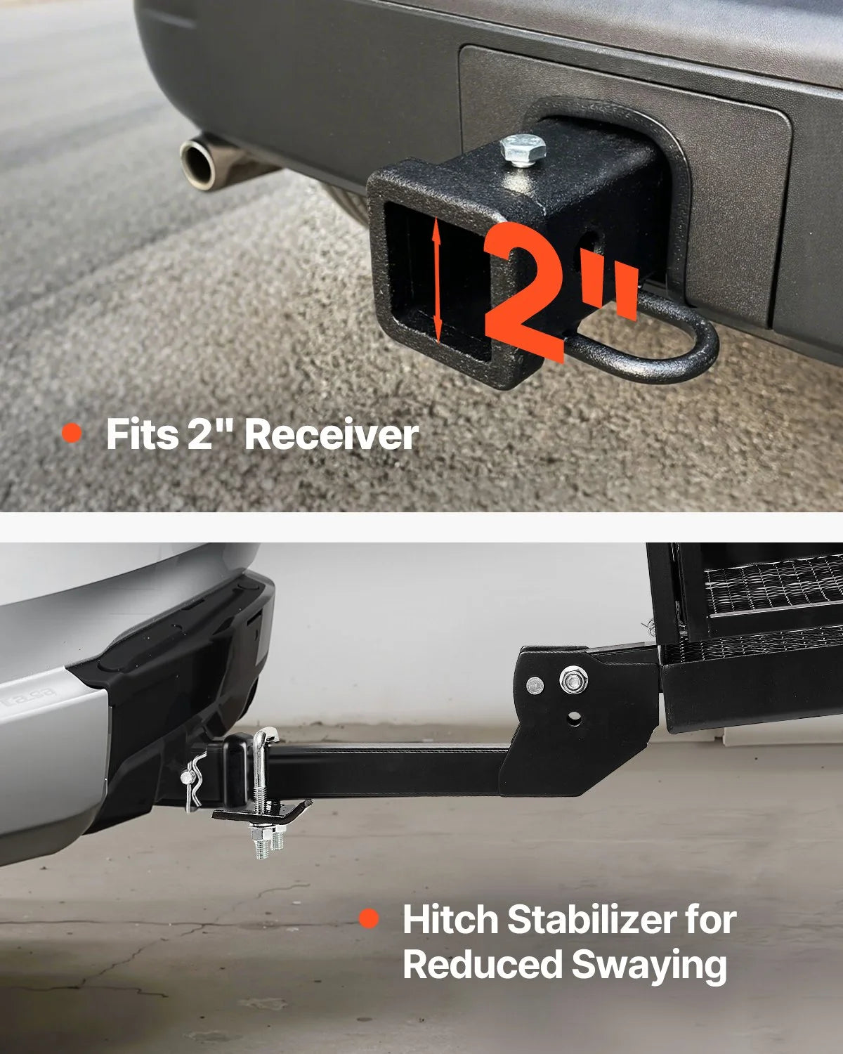 500 lbs Hitch Cargo Carrier Folding Hitch Cargo Carrier for 2" Receiver - View 5