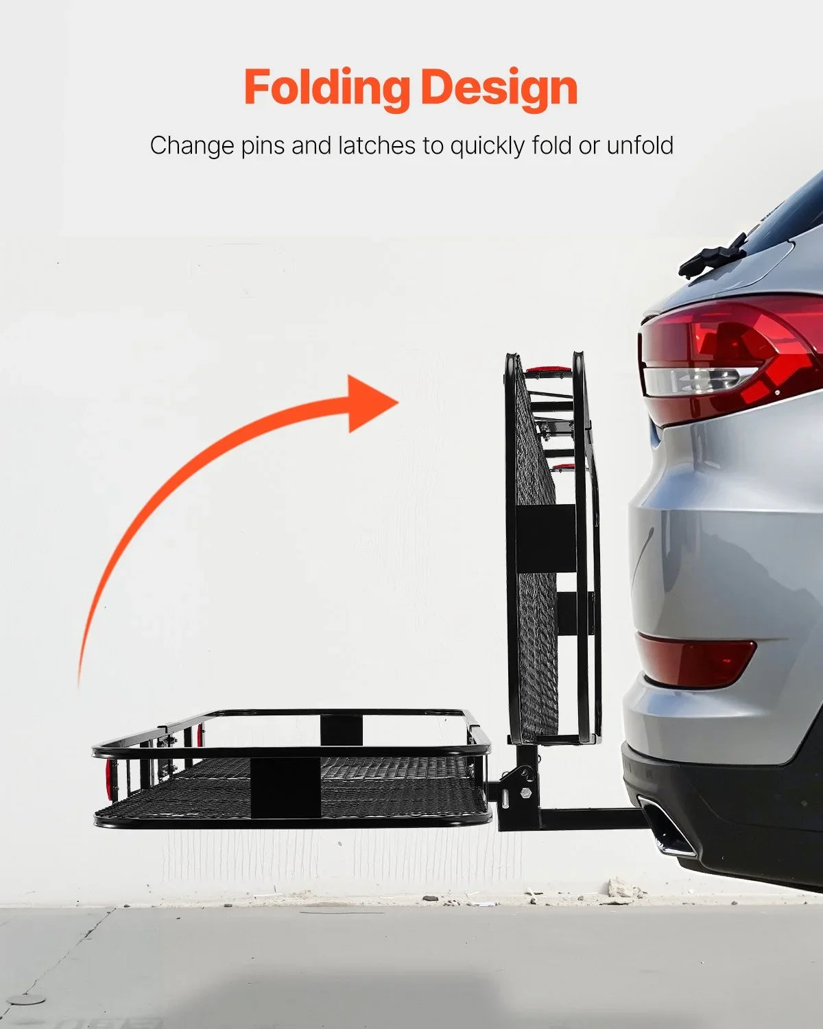 500 lbs Hitch Cargo Carrier Folding Hitch Cargo Carrier for 2" Receiver - View 5